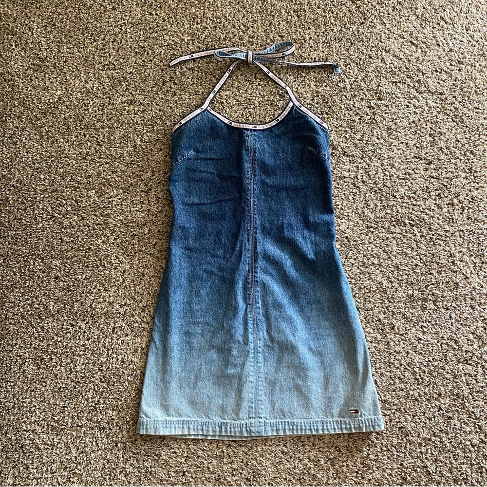 Tommy Hilfiger Fade Denim Mini Dress